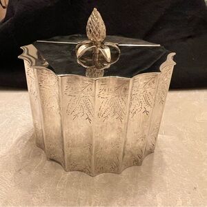 VTG Godinger Silver Decorative Storage Box/Tea Caddy